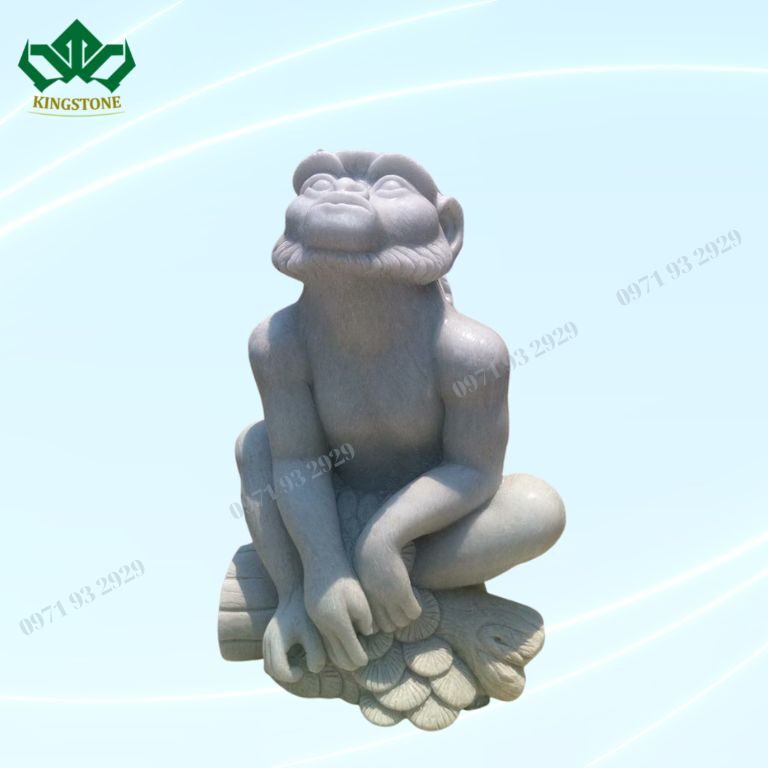 Tượng con khỉ bằng đá 002