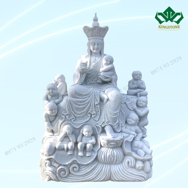Tượng Phật Địa Tạng bằng đá 003